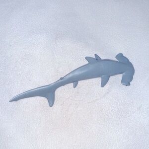 Gray Hammer Head Shark Fish Toy Bath Toys Science Figurine Ocean Beach Life Kids